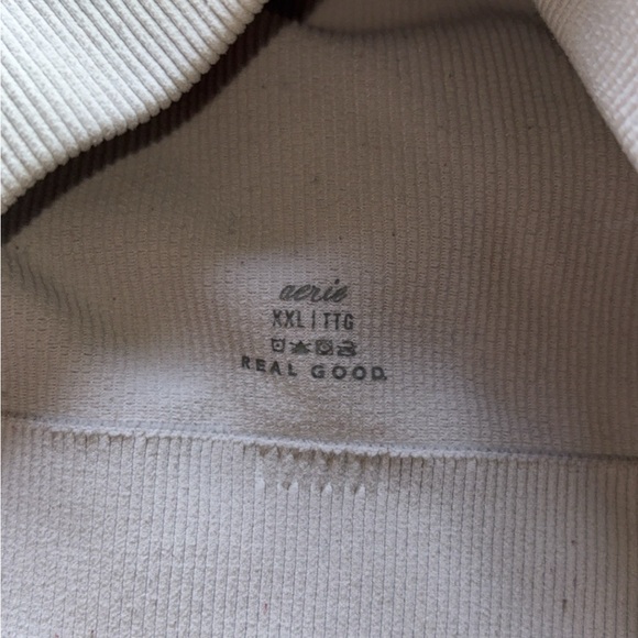 Aerie White Scoop Neck Crop Top - Picture 4 of 7